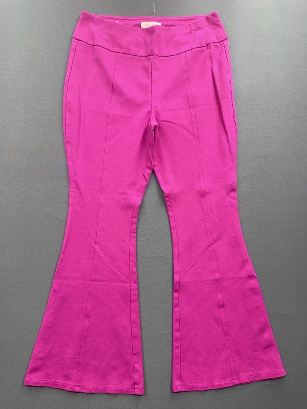 Dear Scarlett Women’s Pink Pull On Flare Pants Stretch Dress Career Size Medium